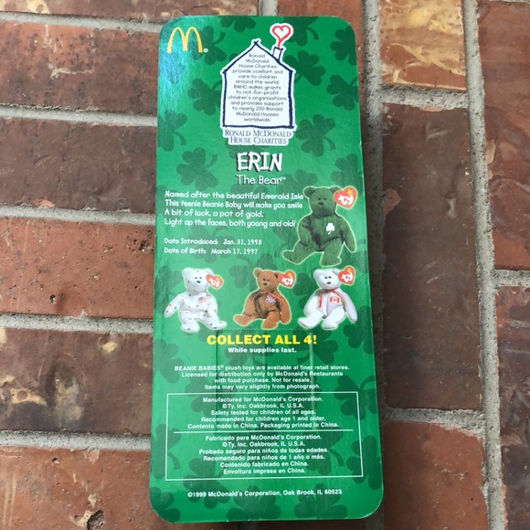 McDonald’s Teenie Beanie Erin the Bear - Picture 4 of 5